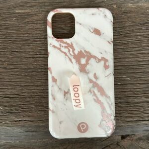 Loopy for iPhone 11 or 12 pro White Marble